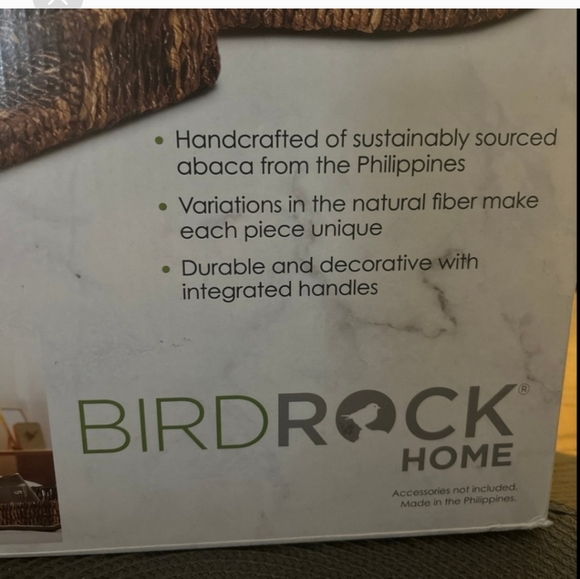 Birdrock Home Handwoven Serving Tray (2-piece set) New - Picture 6 of 6